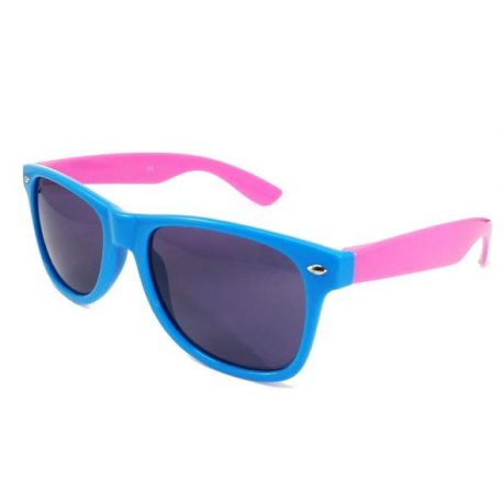 Sunglasses Blue and Pink | Wayfarer Style Coloured Glasses, Two Tone Sun Glasses. Blue frames with Pink arms.Wayfarer Sun Glasses, Blue and Pink Sun Glasses, Coloured SunGlasses, Wayfairer, wayfarer glasses, coloured wayfarer.