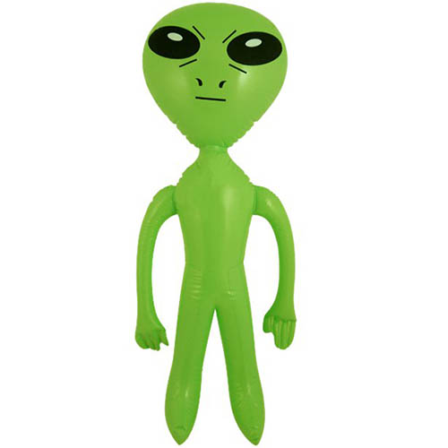 Alien Themed party Blow Up Toy loot 60cm Green Inflatable Alien Toy 