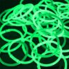 green coloured glow bracelets
