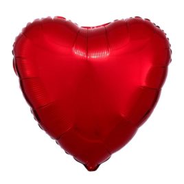 heart balloon, 18" giant foil red balloons