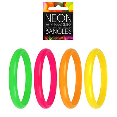 neon bangles, fluorescent bracelets