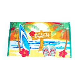 summer flag, beach summer Hawaiian tiki flag