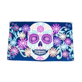 day of dead flags, day of the dead decorations, halloween day of the dead flags