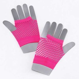 fishnet gloves pink, neon fishnet gloves
