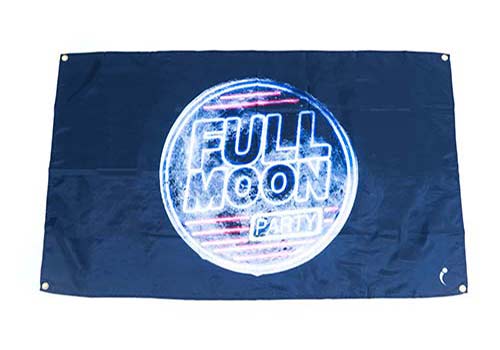 moon flags, full moon flag banner