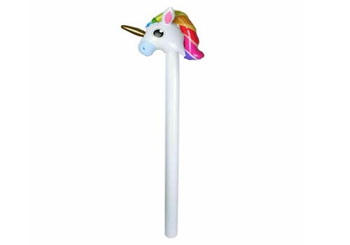 unicorn sticks, unicorn inflatable hobby horse