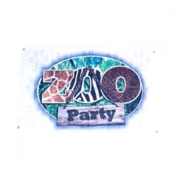 zoo flags, safari zoo animal themed flag, animal party decorations, zoo party flag