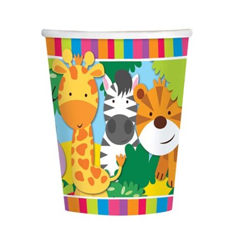 safari jungle paper cups
