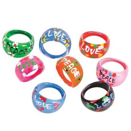 peace and love rings