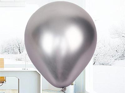 premium silver wedding balloons