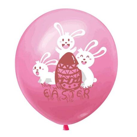 pink Easter balloons