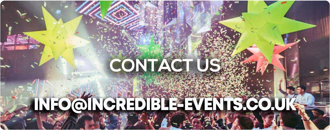 event hire, contact incredible themed event dry hire.